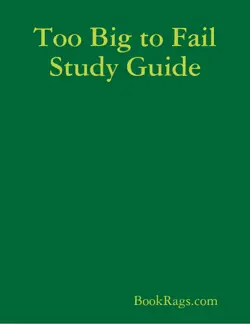 too big to fail study guide imagen de la portada del libro