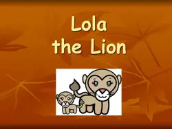 lola the lion book cover image