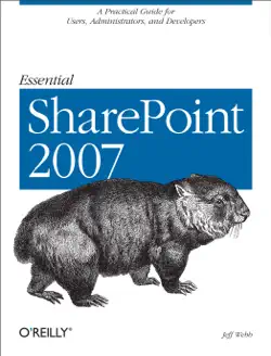 essential sharepoint 2007 book cover image