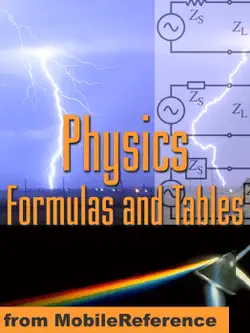 physics formulas and tables book cover image