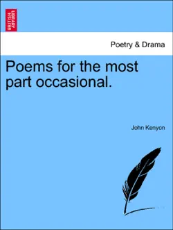 poems for the most part occasional. book cover image