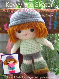 kevvy the skater amigurumi crochet pattern book cover image