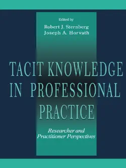 tacit knowledge in professional practice book cover image