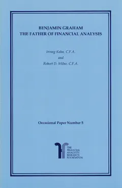 benjamin graham, the father of financial analysis book cover image