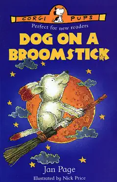 dog on a broomstick imagen de la portada del libro