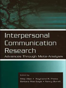 interpersonal communication research book cover image