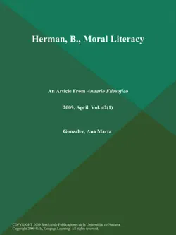 herman, b., moral literacy book cover image