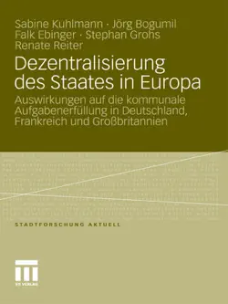 dezentralisierung des staates in europa book cover image