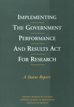 implementing the government performance and results act for research book cover image