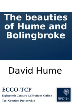 the beauties of hume and bolingbroke book cover image