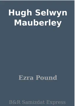 hugh selwyn mauberley book cover image