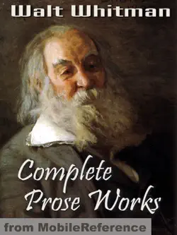 complete prose works by walt whitman book cover image