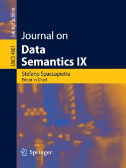 journal on data semantics ix book cover image