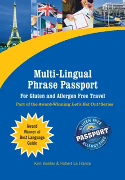 multi-lingual phrase passport for gluten and allergen free travel book cover image