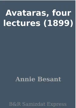 avataras, four lectures (1899) imagen de la portada del libro
