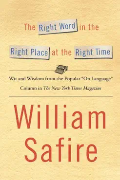 the right word in the right place at the right time book cover image