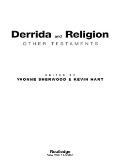 derrida and religion book cover image