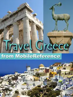 greece, athens, mainland, and greek islands travel guide: illustrated travel guide, phrasebook and maps (mobi travel) book cover image