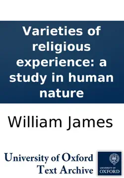 varieties of religious experience: a study in human nature book cover image