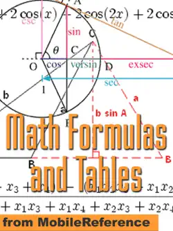 math formulas and tables book cover image