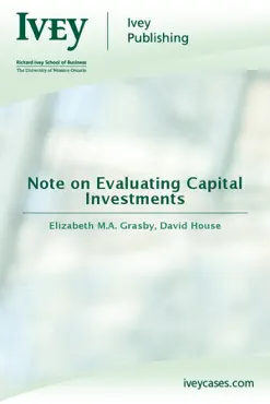 note on evaluating capital investments book cover image