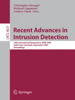 recent advances in intrusion detection book cover image