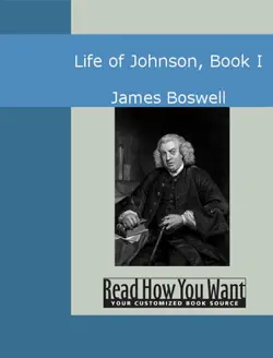 life of johnson, book i book cover image