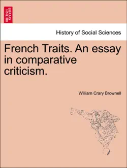 french traits. an essay in comparative criticism. book cover image