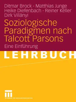 soziologische paradigmen nach talcott parsons imagen de la portada del libro