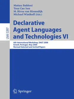 declarative agent languages and technologies vi book cover image