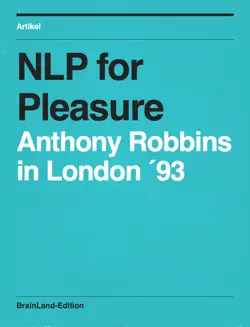 nlp for pleasure, 1993 anthony robbins in london book cover image