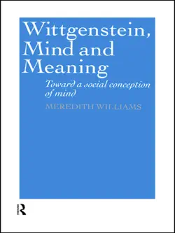 wittgenstein, mind and meaning book cover image