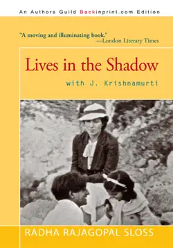 lives in the shadow with j. krishnamurti book cover image