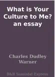What is Your Culture to Me? an essay sinopsis y comentarios