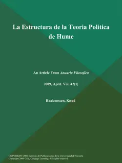 la estructura de la teoria politica de hume book cover image