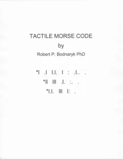 tactile morse code book cover image