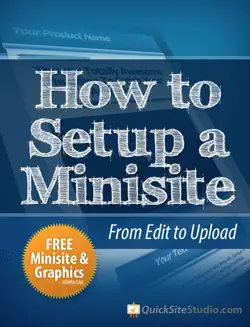 how to setup a minisite book cover image
