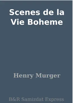 scenes de la vie boheme book cover image