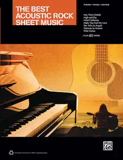 the best acoustic rock sheet music book cover image