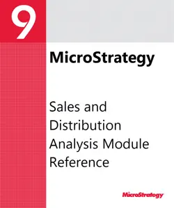 sales and distribution analysis module reference for microstrategy 9.2.1 book cover image