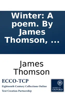 winter: a poem. by james thomson, ... imagen de la portada del libro