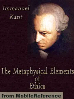 the metaphysical elements of ethics book cover image