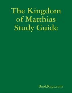 the kingdom of matthias study guide book cover image
