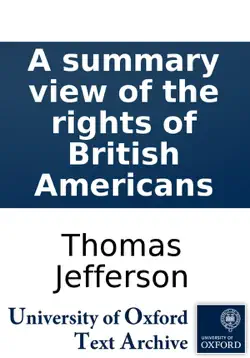 a summary view of the rights of british americans book cover image