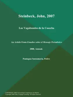 steinbeck, john, 2007: los vagabundos de la cosecha book cover image