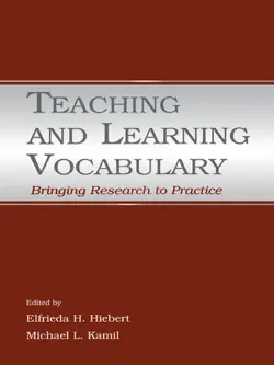 teaching and learning vocabulary book cover image