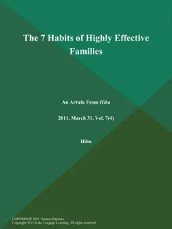 the 7 habits of highly effective families book cover image
