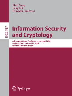 information security and cryptology book cover image