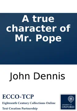 a true character of mr. pope book cover image