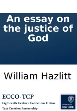 an essay on the justice of god book cover image